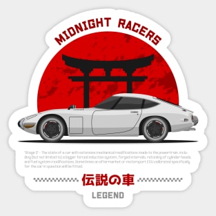 Tuner White 2000 GT JDM Sticker